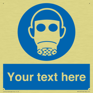 Custom Respirator Required Sign